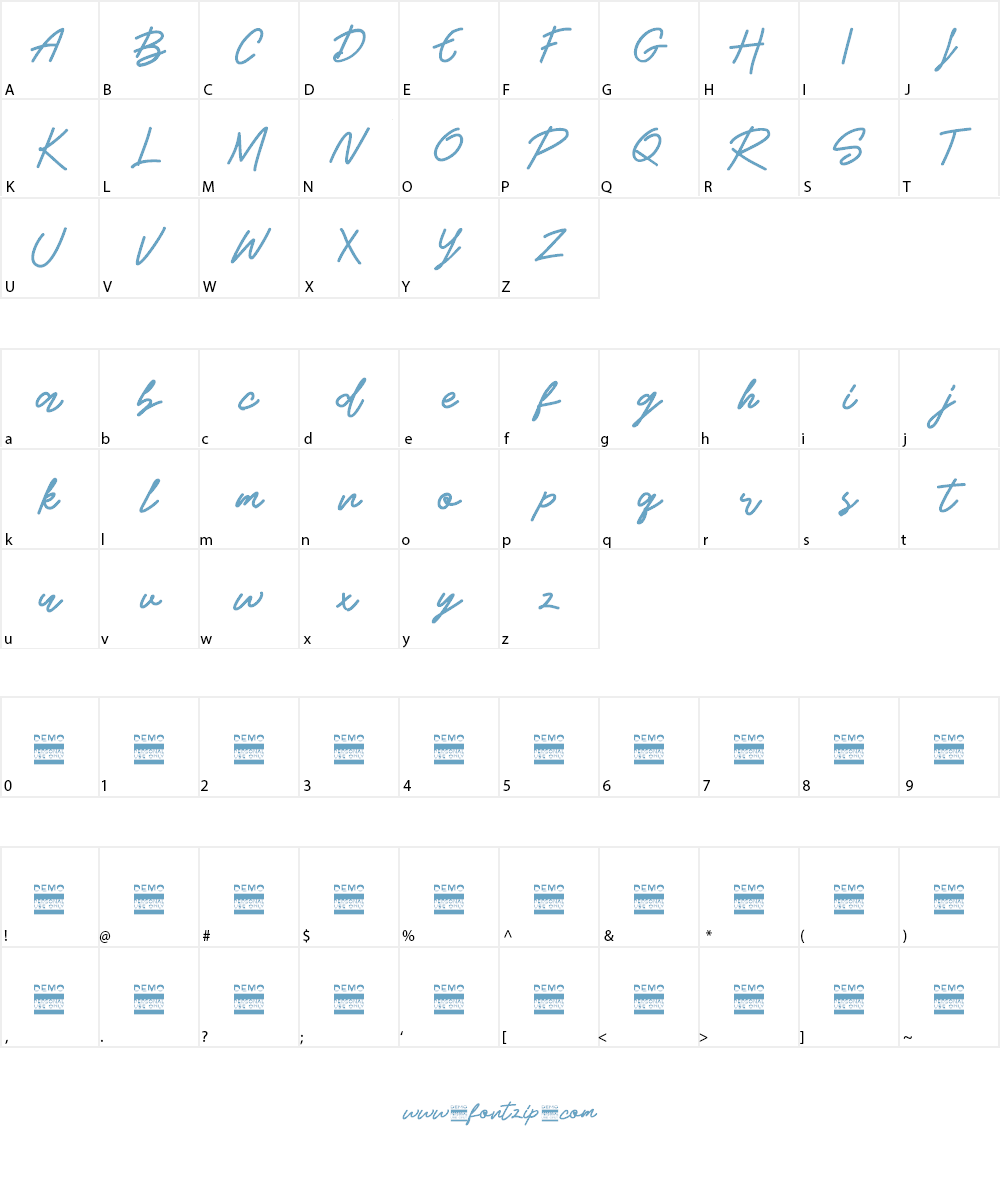 Beshiny Font Character